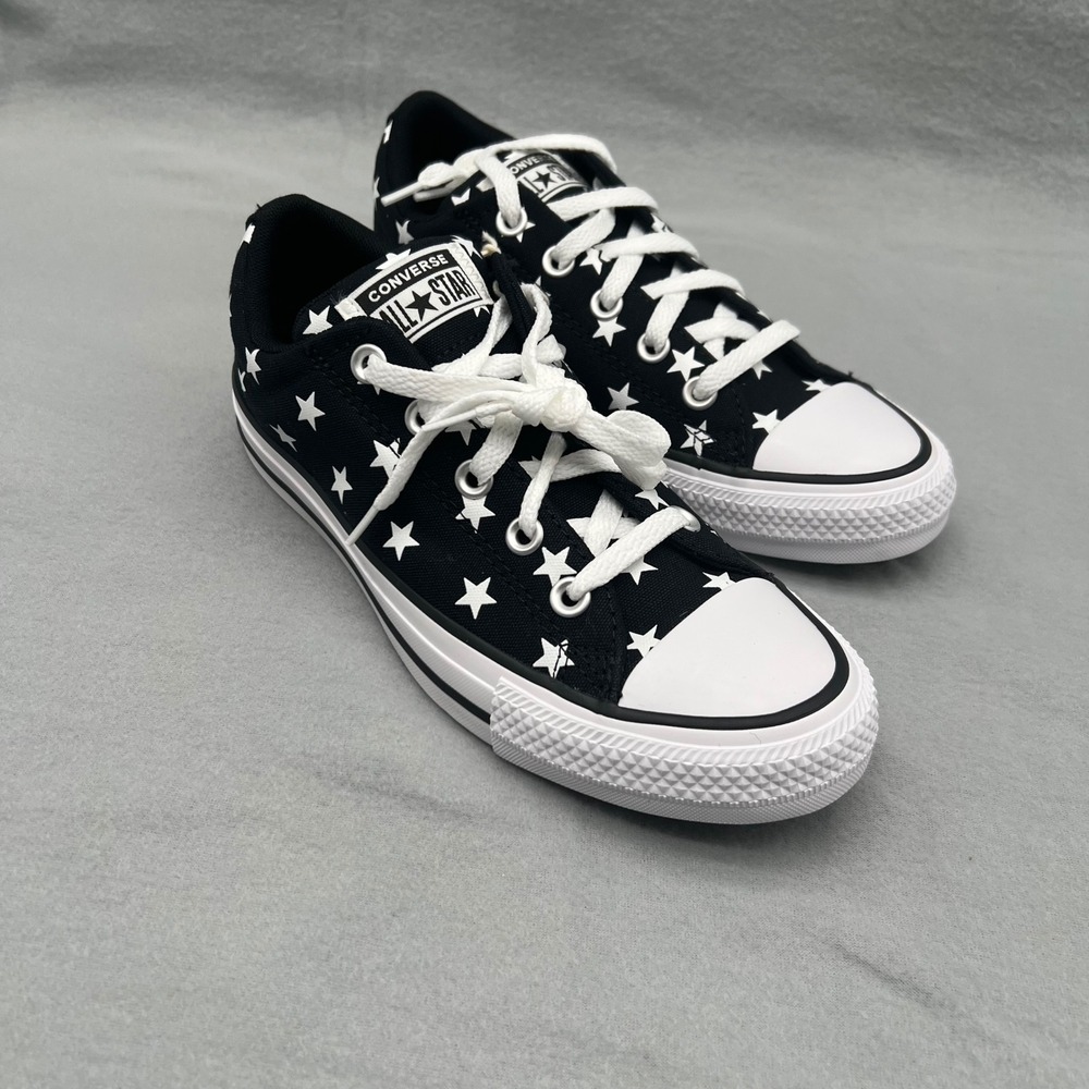 Converse Chuck Taylor All Star Street Slip Star Print Sneakers Black White 5
